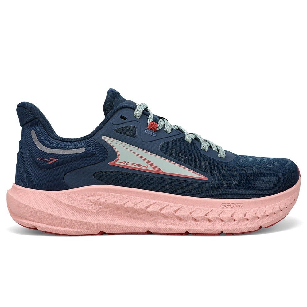 Altra Torin 7 Womens 10 Deep Teal Pink Zero Drop Road Running Shoes Wide Toe Box